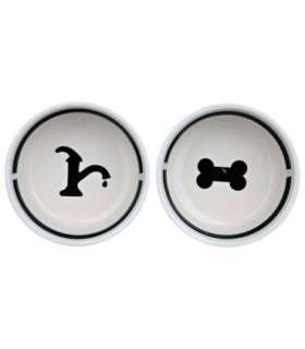 TRIXIE 24641 A set of ceramic bowls on a stand 0.6 l