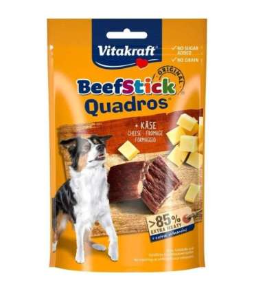 VITAKRAFT Beef Stick Quadros Cheese - dog treat - 70 g