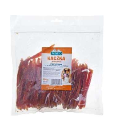 PETITTO Duck Soft stripes - dog treat - 500 g