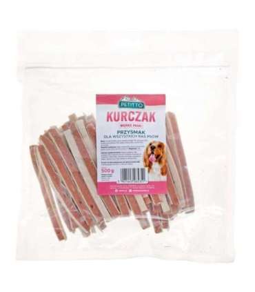 PETITTO Soft chicken strips - dog treat - 500 g