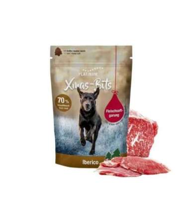 PLATINUM Xmas-Bits Iberico - dog treat - 150g