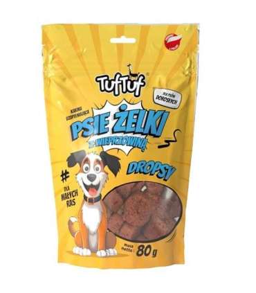 TUF TUF Dog gummies - pork drops - dog treat - 80g