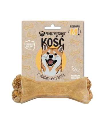 PAKA ZWIERZAKA Bone with goat M 12 cm - dog treat - 55g
