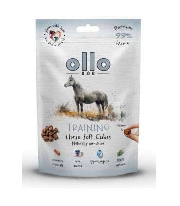 OLLO Air Dried Training Horse Cubes - dog treat - 80g