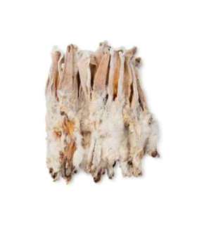 UNISZKI Rabbit ear with fur - treat for dogs - 20 pieces