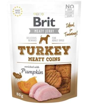 BRIT Meaty Jerky Meaty Coins Turkey - Dog treat - 200 g