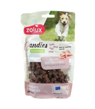 ZOLUX Miękkie przysmaki treningowe dla psa CANDIES mini kostki szynka 150g