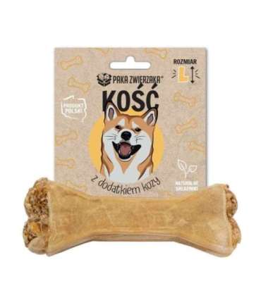 PAKA ZWIERZAKA Bone with goat L 13,5 cm - dog treat - 70g