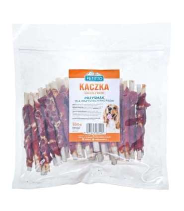PETITTO Duck kebab - dog treat - 500 g