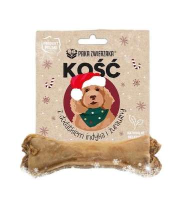 PAKA ZWIERZAKA Bone with turkey and cranberries 12cm - dog treat - 55g
