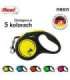 Flexi New NEON 5 m Black, Yellow Dog Retractable lead