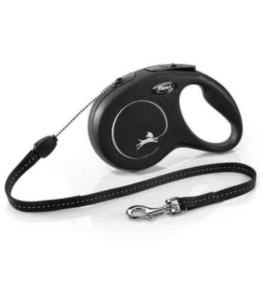 Flexi New CLASSIC 8 m Black Dog Retractable lead