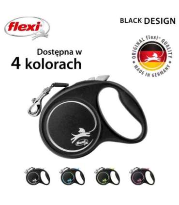 Flexi Black Design M 5 m Dog Retractable lead