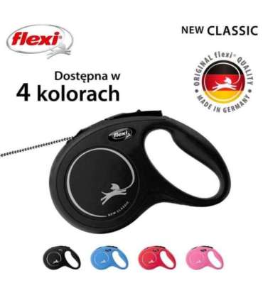 Flexi New CLASSIC 5 m Black Dog Retractable lead