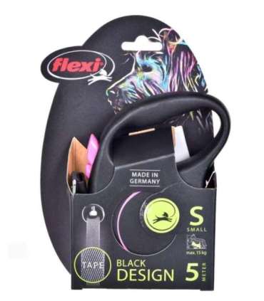 Flexi Black Design S 5 m Dog Retractable lead