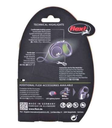 Flexi Black Design S 5 m Dog Retractable lead