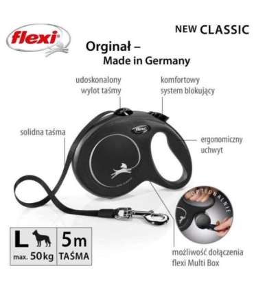 Flexi New Classic Dog Retractable lead 5 m