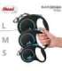 Flexi Automatic leash Black Design M 5 m, Blue