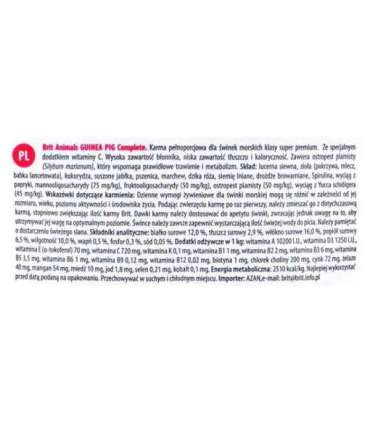 BRIT Animals Guinea Pig Complete - dry food for guinea pigs - 1.5 kg