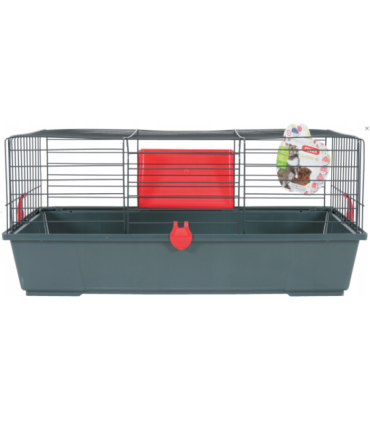 ZOLUX Classic 80 grey/red - cage for rodents