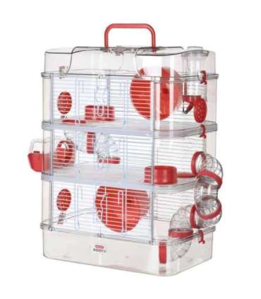 ZOLUX Rody3 Trio - rodent cage - red
