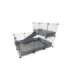 C&C modular cage one-storey 3x2 + Loft 2x1 + Silver ramp