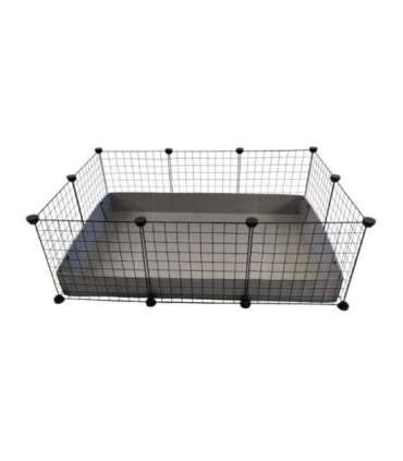C&C Modular cage 3x2 110x75 cm guinea pig, hedgehog, silver grey