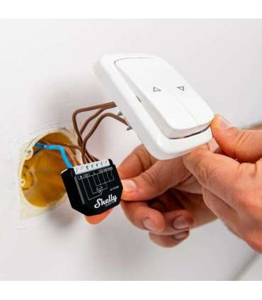 Shelly Qubino Wave Shutter electrical relay Black