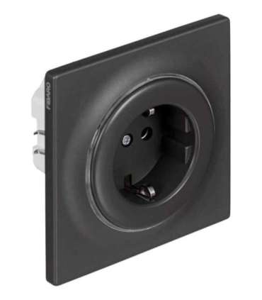 Fibaro FGWOF-011-8 socket-outlet Type F Black