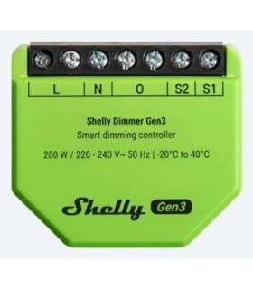 SHELLY Dimmer Gen3 Built-in Black, Lime