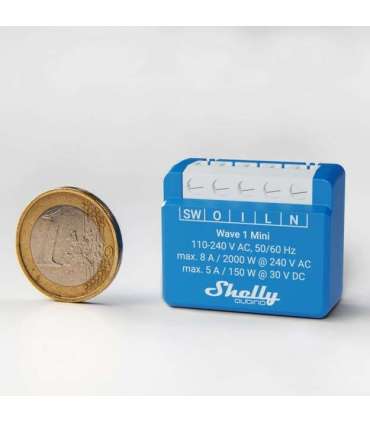 Shelly Qubino Wave 1 Mini Smart switch Blue