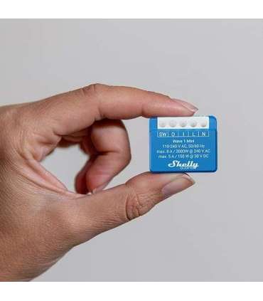 Shelly Qubino Wave 1 Mini Smart switch Blue
