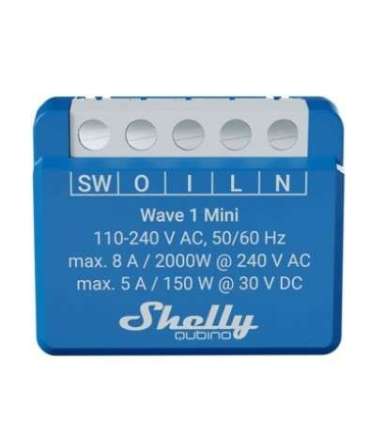 Shelly Qubino Wave 1 Mini Smart switch Blue