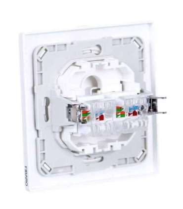 Fibaro Walli N socket-outlet 2 x RJ-45 White