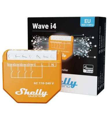 Shelly Qubino Wave i4 Smart switch 4-channel Z-Wave scene controller