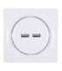 Fibaro Walli N socket-outlet 2x USB White