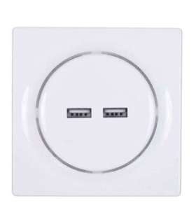 Fibaro Walli N socket-outlet 2x USB White