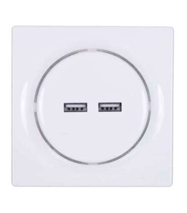 Fibaro Walli N socket-outlet 2x USB White