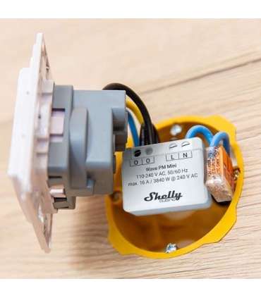 Shelly Qubino Wave PM Mini Smart switch Grey