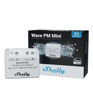 Shelly Qubino Wave PM Mini Smart switch Grey