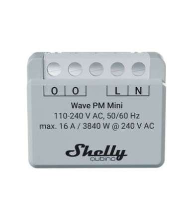 Shelly Qubino Wave PM Mini Smart switch Grey