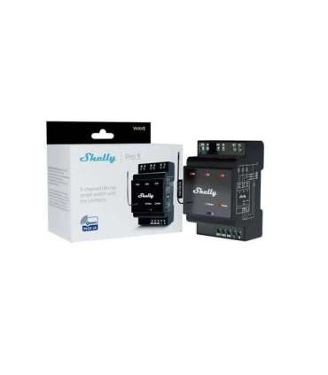 Shelly Qubino Wave Pro 3 3-channel Din Z-wave Bus Relay