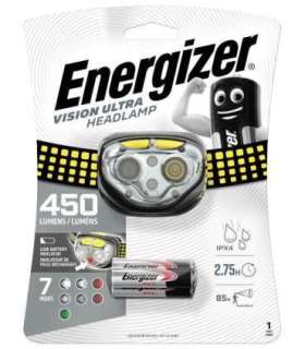 ENERGIZER Headlight Vision Ultra 3AA 450 LM, 3 colours of light