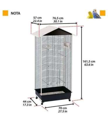 FERPLAST Nota Aviary  - 161,5 cm