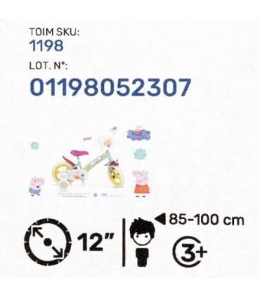 Children's bicycle TOIMSA TOI1198 12" Peppa Pig