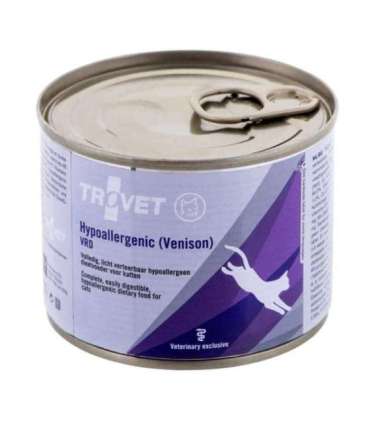 TROVET Hypoallergenic VRD with venison - wet cat food - 200g