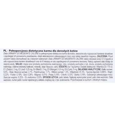 ROYAL CANIN Urinary S/O Moderate Calorie - wet cat food - 12 x 85g