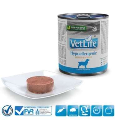 FARMINA Vet Life Canine Hypoallergenic Fish&Potato – wet food for adult dogs 300 g