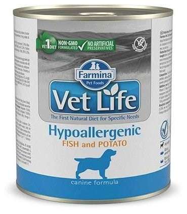 FARMINA Vet Life Canine Hypoallergenic Fish&Potato – wet food for adult dogs 300 g