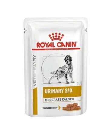 ROYAL CANIN Dog Urinary S/O Moderate Calorie - wet dog food - 12 x 100g